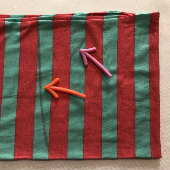 Ruffle Girl Infinity Scarf Kid's Fashion Scarf Pink & Green Stripe Stretch Soft - Picture 10 of 10